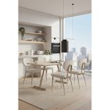 Vilinze Deniz Sandalye Tatvan Mdf Sabit Metal Ayak Mutfak Masası Takımı - 70x120 Cmtatvan70120-vt-lkn01-siyah-deniz-skrem Sigma Krem