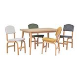 Vilinze Ege Sandalye Avanos Ahşap Mdf Mutfak Masası Takımı - 70x120 Cm