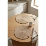 VİLİNZE Hasır Jüt İp Supla / Amerikan Servis - 32 cm (2 Adet)