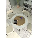 VİLİNZE Hasır Jüt Ip Yuvarlak Runner / Supla / Amerikan Servis - 60x60 Cm