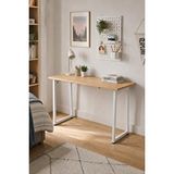 Vilinze Home Biga Sabit Mdf Metal Ayak Çalışma Ofis Masası - 60x120 Cm Kayın