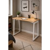 Vilinze Home Biga Sabit Mdf Metal Ayak Çalışma Ofis Masası - 60x90 Cm Kayın