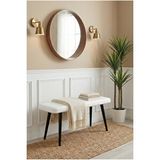 Vilinze Home Eames Ahşap Ayak Deri Mutfak Masası Bankı Beyaz/Siyah