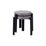Vilinze Home Teras Siyah Metal Ayak İstiflenebilir Mutfak-balkon Taburesi (2 Adet) Sigma Gri