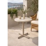 VİLİNZE Payas Metal Ayak Mutfak Bahçe Balkon Bistro ve Cafe Masası 70x70 Cm