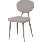 Vilinze Teddy Mutfak Sandalye Metal Ayak Bej Renk MDF Malzeme Modern Tasarım - Vizon
