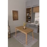 Vilinze Vilinze Avanos Ahşap Açılır Kapanır Mdf Mutfak Masası - 70X120+30 Cm