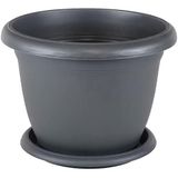 Villa Saksı Set No: 6 5 Litre, 25 Cm, Antrasit