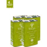 Villa Turqan Yeni Sezon 12 Lt Erken Hasat Soğuk Sıkım Özel Seri Natürel Sızma Zeytinyağı | Tek Bahçe (2025/2026) (3 Litre x 4 Adet)