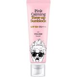 Village 11 Factory Pink Calming Tone Up Sun Block SPF50+ Pa++++ 50ML - Güneş Koruyucu & Makyaj Bazı