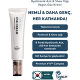 Village 11 Factory Vegan Göz Kremi 25 ml Hyalüronik Asit & Shea Yağı ile Nemlendirici Özellik