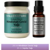 Villenature 2'li Set Jojoba Yağı 20 ml & Hindistan Cevizi Yağı 210 ml