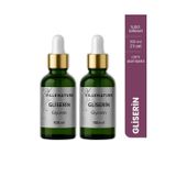 Villenature Cilt Bakım Gliserin Yağı, %100 Saf ve Bitkisel, Haricen Kullanım, Cam Damlalıklı Şişe, Nemlendirici, 100 ML, 2'li Set