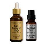 VILLENATURE Cilt ve Saç Bakım Yağı Seti, Sarı Kantaron 50 ML ve Udi Hindi Yağı 20 ML, %100 Saf Doğal, Soğuk Sıkım, Nemlendirici ve Besleyici