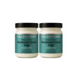 VILLENATURE Hindistan Cevizi Yağı, %100 Saf ve Katkısız, Soğuk Sıkım, Haricen Kullanım, 210ml, 2'li Set, Doğal Bitkisel Yağ, Cam Şişe