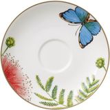Villeroy & Boch Amazonia Anmut Porselen Beyaz Kahve ve Çay Tabağı - Yeşil - Beyaz - Standart