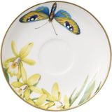Villeroy & Boch Amazonia Anmut Porselen Beyaz Türk Kahvesi Tabağı - Yeşil - Sarı