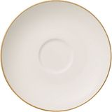 Villeroy & Boch Anmut Gold Beyaz Porselen Kahve ve Çay Fincan Tabağı 15 cm