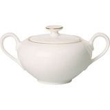 Villeroy & Boch Anmut Gold Porselen Kapaklı Şekerlik - Beyaz - Standart