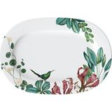 Villeroy & Boch Avarua Tropik Desenli Porselen Oval Servis Tabağı 41 cm - Standart