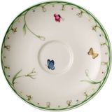 Villeroy & Boch Colourful Spring Çiçek Desenki Porselen Kahve ve Çay Fincan Tabağı - Yeşil - Standart