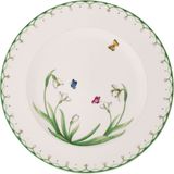 Villeroy & Boch Colourful Spring Çiçek Desenli Porselen Servis Tabağı 32 cm - Yeşil - Standart