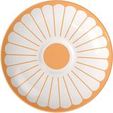 Villeroy & Boch Fleur Soleil Turuncu Porselen Kahve ve Çay Fincan Tabağı - Standart