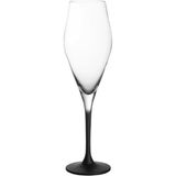 Villeroy & Boch Manufacture Rock Kristal Şampanya Kadehi - Siyah - Standart