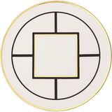 Villeroy & Boch Metrochic Geometrik Desenli Porselen Servis Tabağı Supla 33 cm - Standart