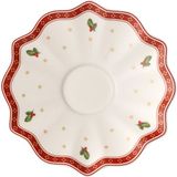 Villeroy & Boch Toy's Delight Porselen Yılbaşı Temalı Kahve ve Çay Fincan Tabağı 17 cm