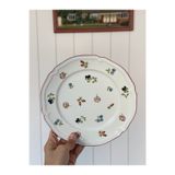 Villeroy & Boch Villeroy Boch Petite Fleur Çiçek Desenli Beyaz Porselen Pasta Tabağı