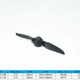 Viloga RC Katlanır Pervane 7 × 3 inç w/Spinner Boyutu D32 × Y28 mm ve Motor Mili Çapı φ3,17 RC Uçak Drone Uzaktan Kumandalı Uçak için Naylon Plastik Çark (7 × 3, Şaft φ3,17)