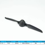 Viloga RC Katlanır Pervane 9 × 5 inç w/Spinner Boyutu D38 × H35mm ve Motor Mili Çapı φ4.0 RC Düzlem Drone Uzaktan Kumanda Uçağı için Naylon Plastik Spinner ile (9 × 5, Mil φ4.0)
