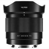 Viltrox 20 mm F2.8 Geniş Açılı Otomatik Odaklama Lensi, Tam Çerçeve Sony E-Mount Aynasız Kameralarla Uyumlu Alpha a7 a7II a7III a7R a7RII a7RIII a7RIV a7S a7SII a9 a7C