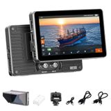 VILTROX DC-X3 2000Nits Kamera Alan Monitörü Dokunmatik Ekranlı 6 İnç Full HD 1920x1080 IPS 4K HDMI/3G-SDI Döngü Giriş/Çıkış, 3D LUTs Netleştirme Odak Yardımı, 160° Süper Geniş Görüş Açısı, Güneş