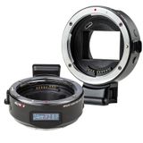 VILTROX EF-E5 objektif adaptörü, Sony E-Mount OLED ekran için otomatik odaklama objektif tutucu halkası Canon EOS EF EF-S objektif Sony E Mount kamera a7II, a7 a6500 a6300 ile uyumlu