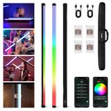 VILTROX K90 2 Paket RGB Tüp Işık, 30W 38 "Büyük RGBWY Fotoğrafçılık APP/2.4G/Uzaktan Kumanda ile LED Video Çubuk Işık Değnek, CRI 97+, 26 Sahne, 2500K-8500K, 14.8V/3300mAh Pil, Manyetik Çip