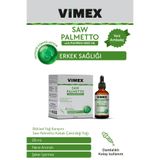 Vimex Saw Palmetto Kabak Çekirdeği Yağı 20 mL Damla - Cüce Palmiye Ekstresi - Erkek Sağlığı