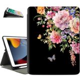 Vimorco iPad 9./8./7. Nesil Kılıf, iPad 9. Nesil Kılıf için, iPad 10.2 Kılıfları 10,2 inç Kapak, Otomatik Uyku/Uyanma, iPad Kapak 9. Nesil Çok Açılı Görünüm, Kelebek Çiçek