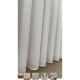 Vinaldi Simli Bambu Tül Perde Sık Pile - Ekru - 340 x 290 cm