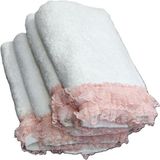 Vinaldi VNL 2 Lİ BOĞAZİÇİ DANTELLİ HAVLU SETİ PEMBE