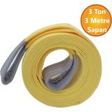 Vinç Sapan Polyester Spanzet 3 Ton 2 Metre Sarı Sağlam Yük Kaldırma Taşıma Indirme Caraskal Halat - 0,5