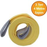 Vinç Sapan Polyester Spanzet 3 Ton 4 Metre Sarı Sağlam Yük Kaldırma Taşıma Indirme Caraskal Halat - Çok Renkli - Çok Metre