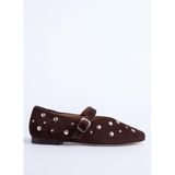 Vince Camuto Deri Babet, 37 Beden, Studs Detaylı, 37 EU, PARY-DANTON, Kahve, Kadın