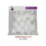 Vincent Foam Ball - Strafor Köpük Top 6 Cm. 20 Adet