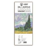 Vincent Oil & Acrylic Canvas White Tuval Dokulu Blok 300 Gr 15x40 Cm 10 Sayfa