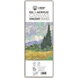 Vincent Oil & Acrylic Canvas White Tuval Dokulu Blok 300 Gram 14 x 44 cm 10 Sayfa
