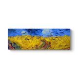Vincent Van Gogh - Buğday Tarlası ve Kargalar Tablosu 150 x 50