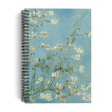 Vincent Van Gogh/Almond Blossom,1890 | Spiralli Defter 21 | A5 | Çizgili | 100 Sayfa | Okul (Düz)