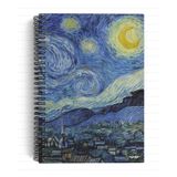 Vincent Van Gogh/The Starry Night,1889 | Spiralli Defter 22 | A5 | Çizgili | 100 Sayfa | Okul (Düz)